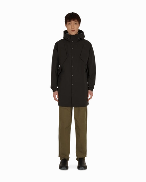 3 Layer Big Flap Coat Black