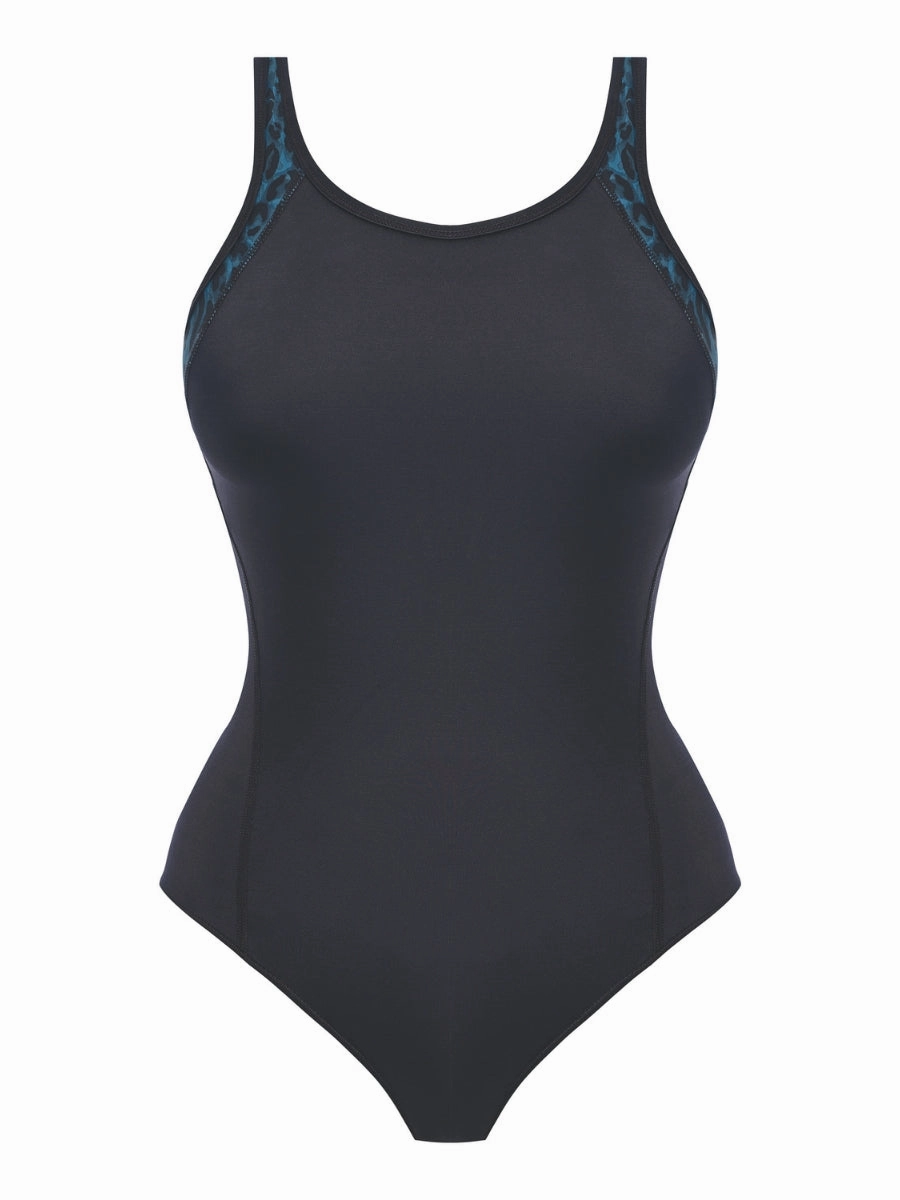 Active Freestyle Moulded Swimsuit - Midnight Leopard
