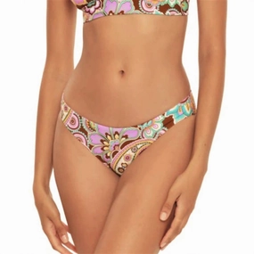 Adela Hipster Bikini Bottom In Purple Multi