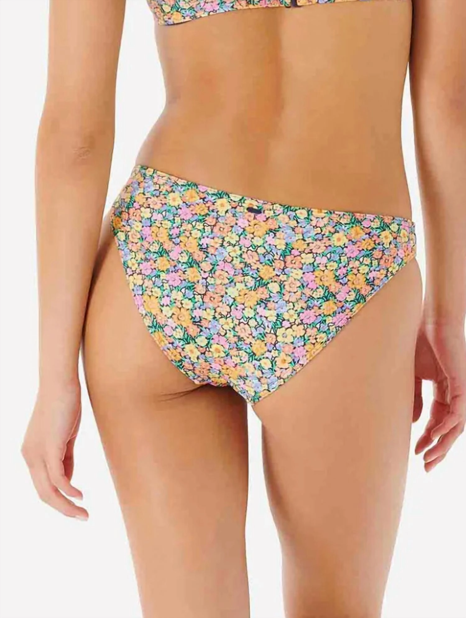 Afterglow Floral Bikini Bottom In Green Multi