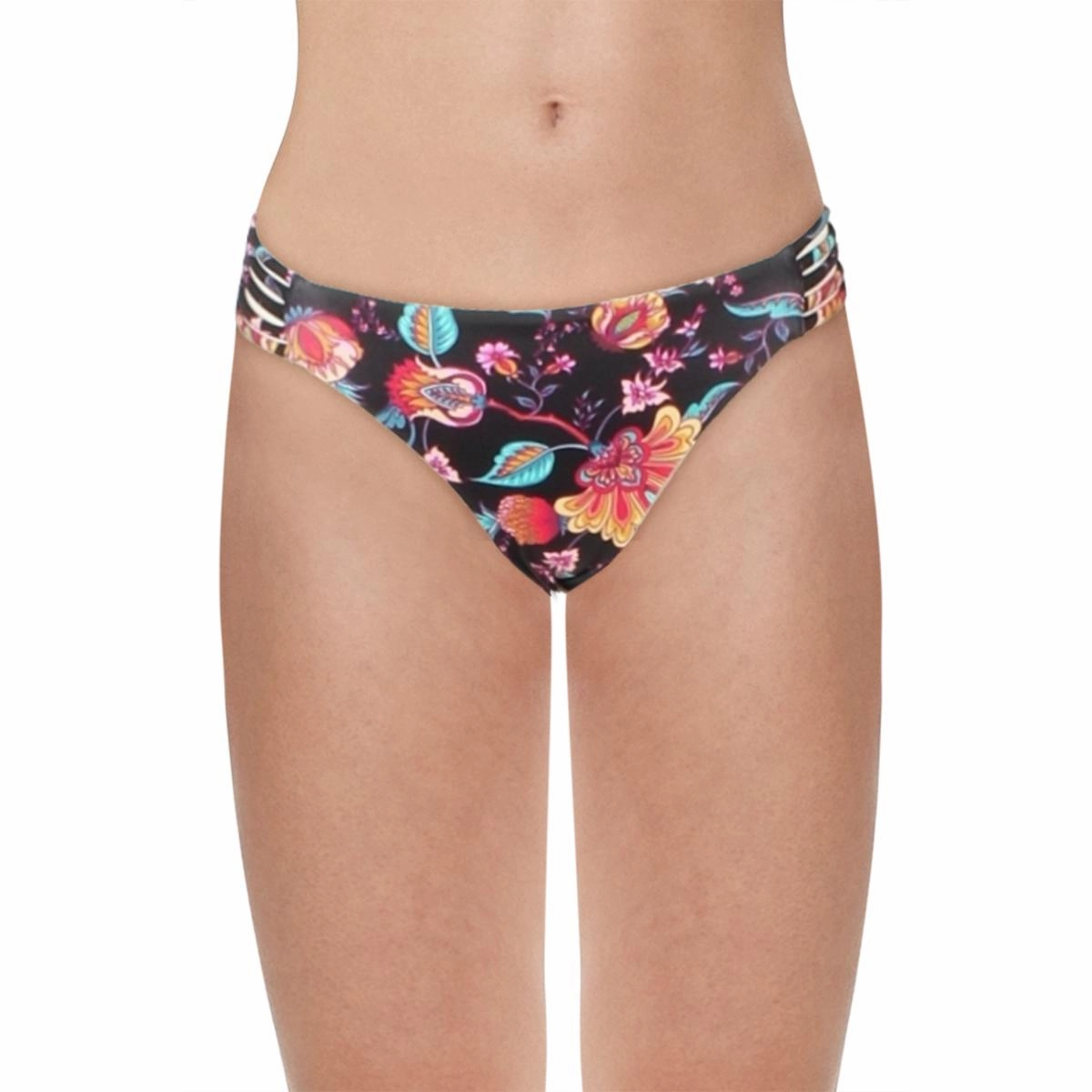 Alana Womens Floral Strings Swim Bottom Separates