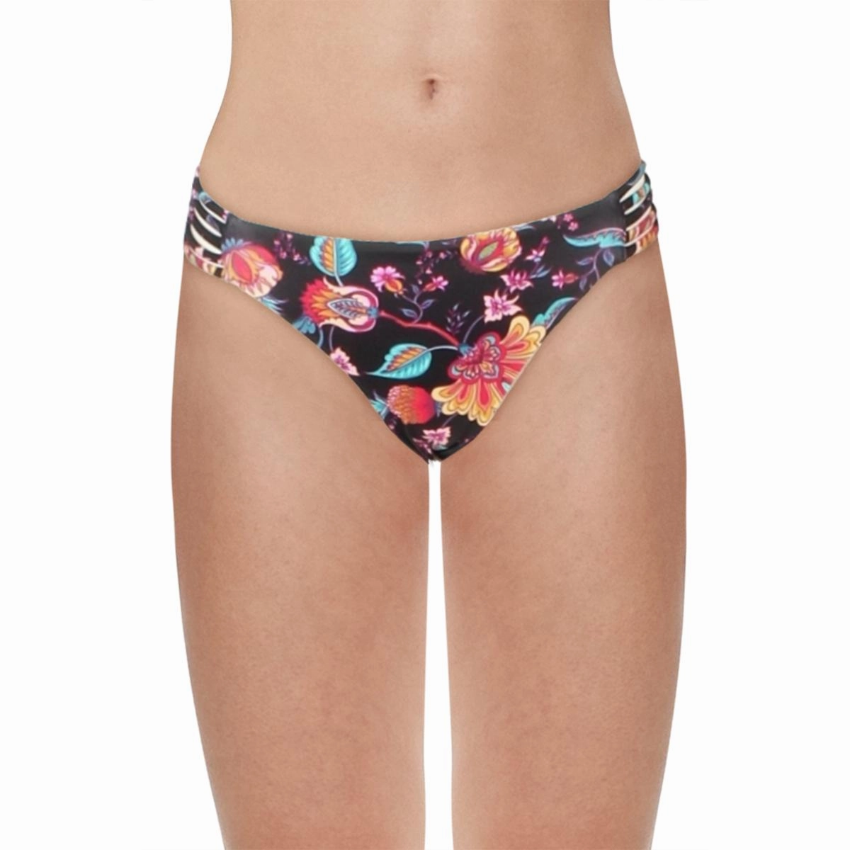 Alana Womens Floral Strings Swim Bottom Separates