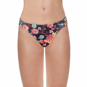 Alana Womens Floral Strings Swim Bottom Separates