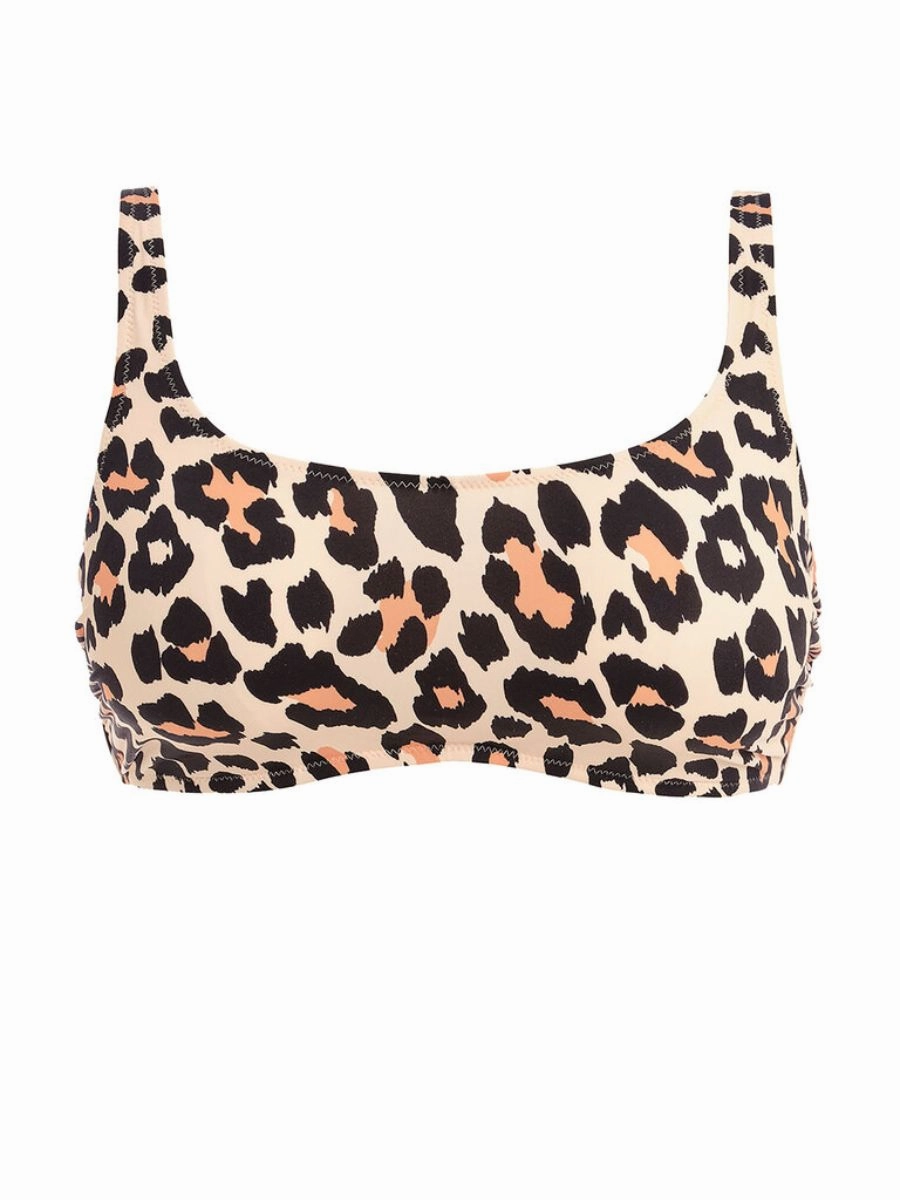 Animal Instinct Bralette Bikini Top - Natural