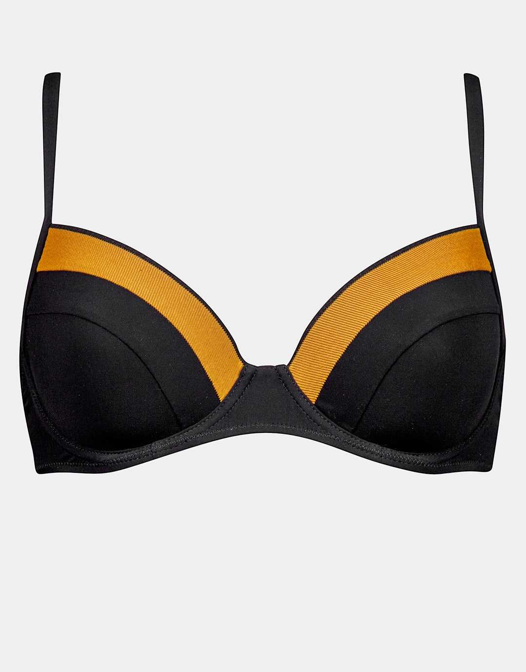 Antagonist Underwired Moulded Bikini Top - Black Caramel