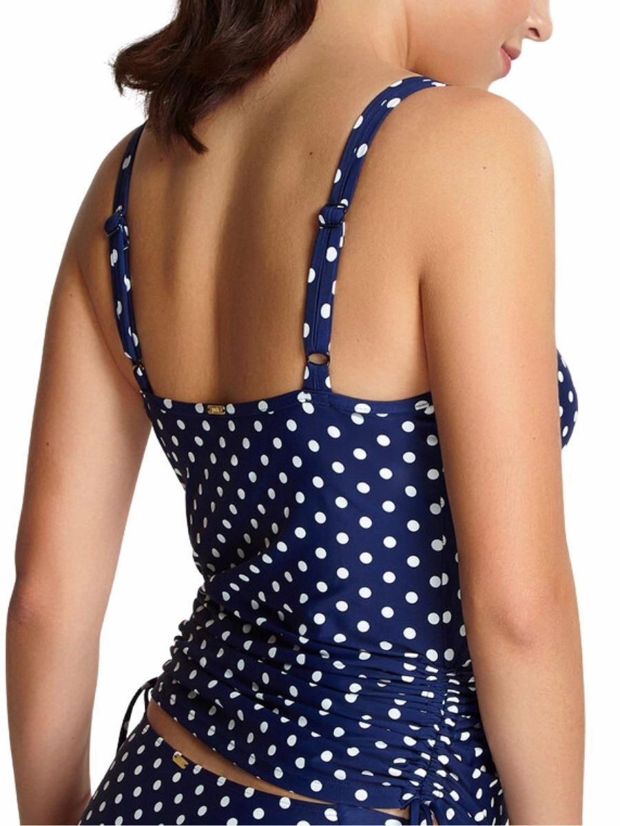 Anya Spot Balconette Tankini - Navy/Ivory