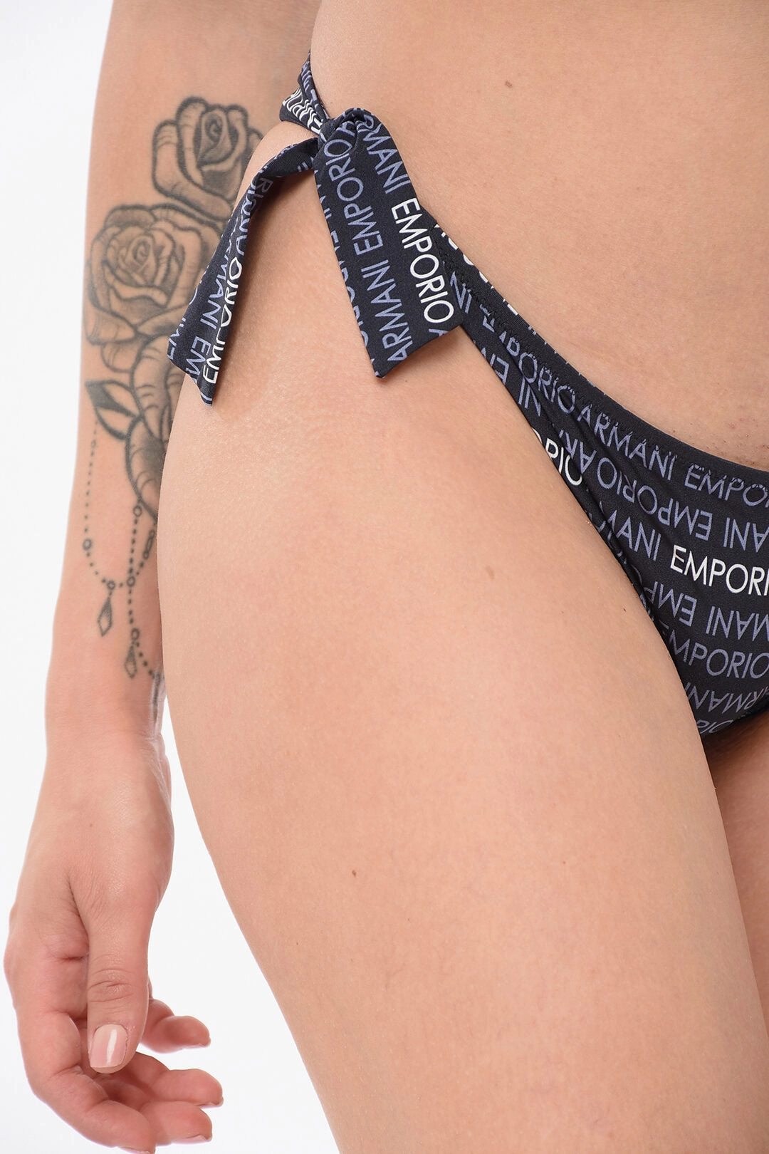 Armani Emporio Monogram Patterned Bikini Set