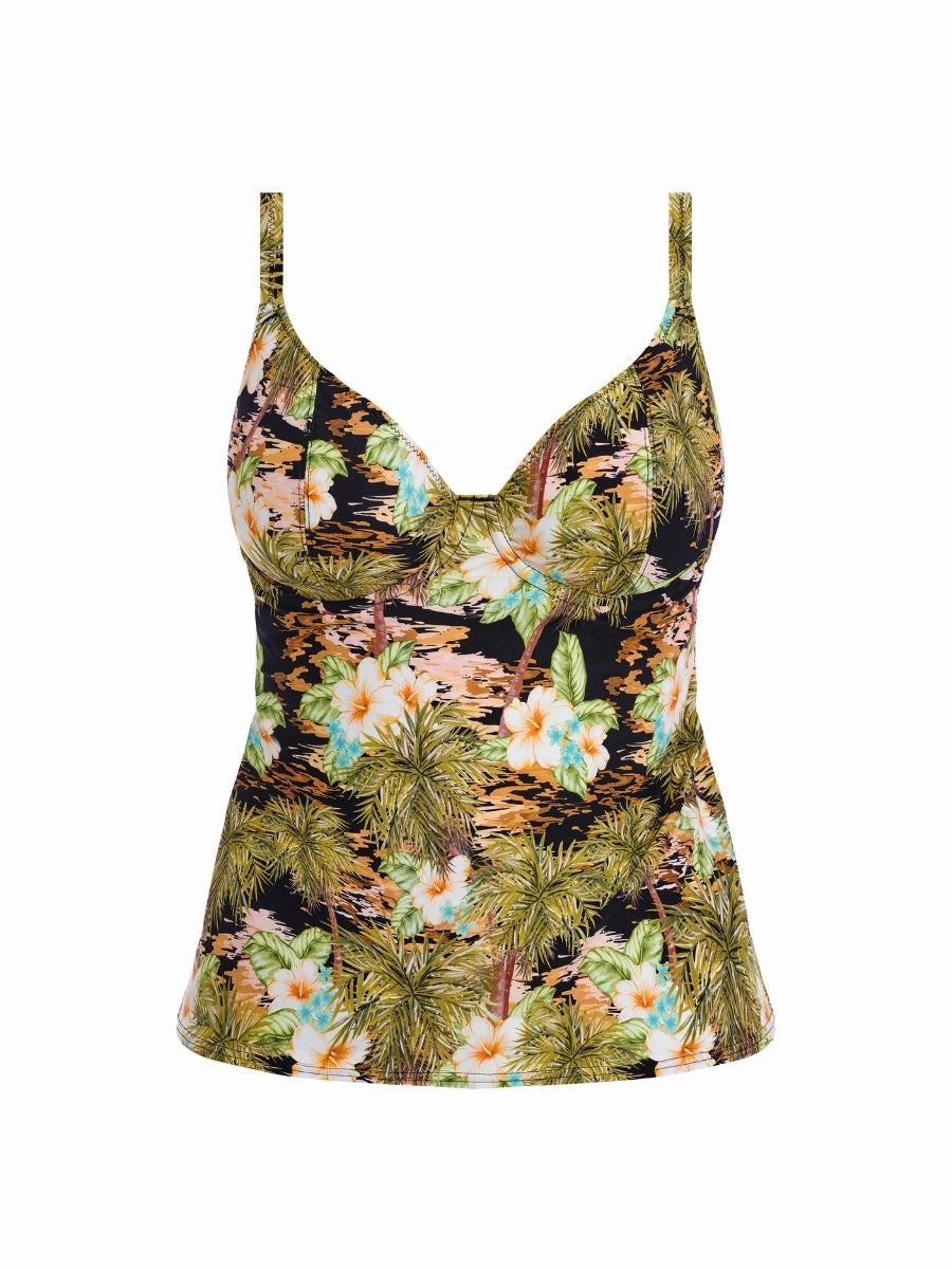 Bahama Shores Tankini Top - Black