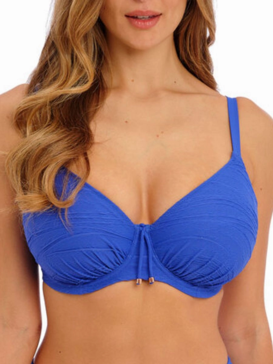 Beach Waves Full Cup Bikini Top - Ultramarine