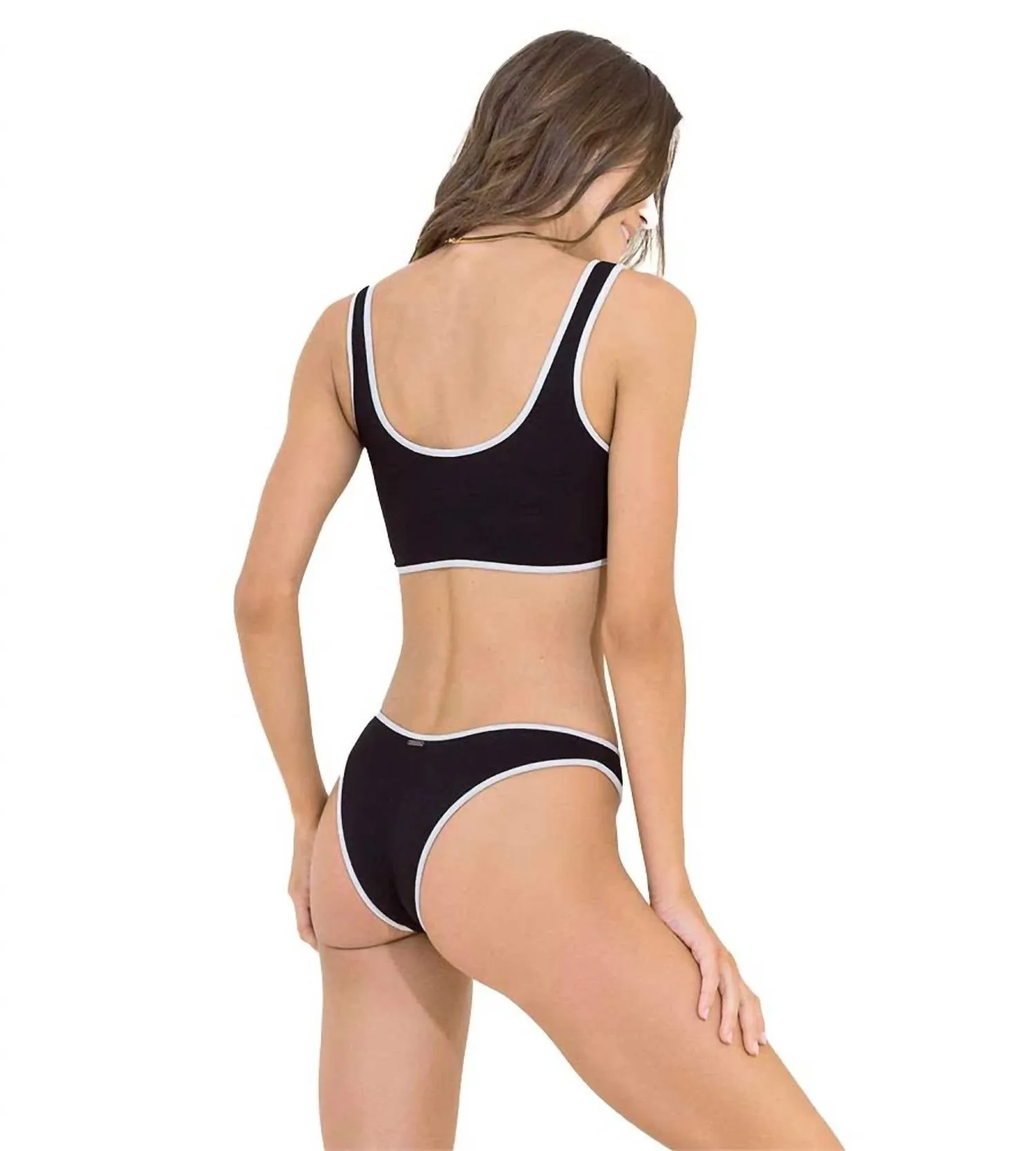 Black Tulip Kiss Sporty Bralette Top In 1