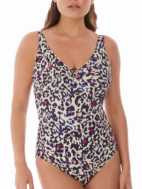Bonito V-Neck Swimsuit - Amethyst