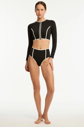 Bound Retro High Waist Pant