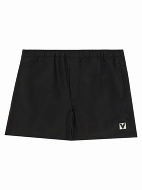 Boxer Swimsuit With Elastic Waistband