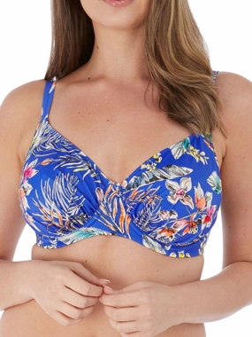Burano Gathered Full Cup Bikini Top - Pacific