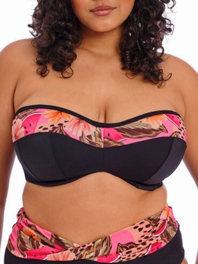 Cabana Nights Bandeau Bikini Top - Multi