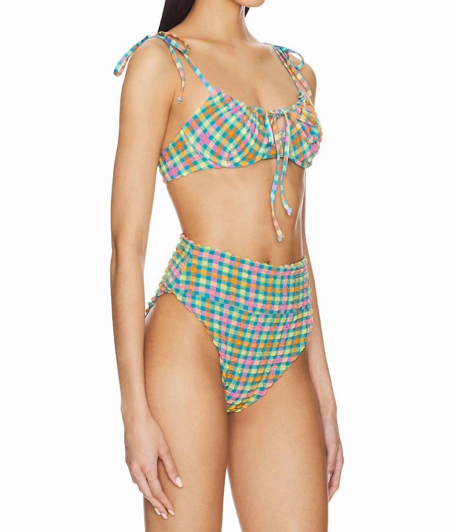 Caitlin Top In Sunny Side Gingham