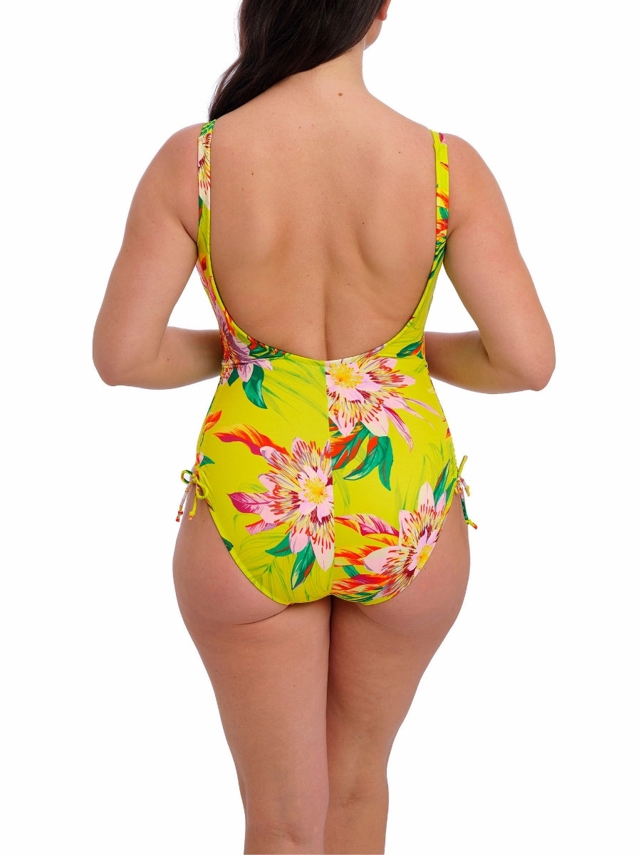 Cala Macarella V-Neck Swimsuit - Zest