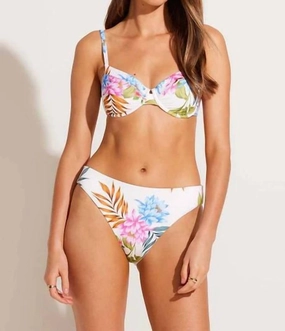 Cali High-Leg Bikini Bottom In Summer Bloom
