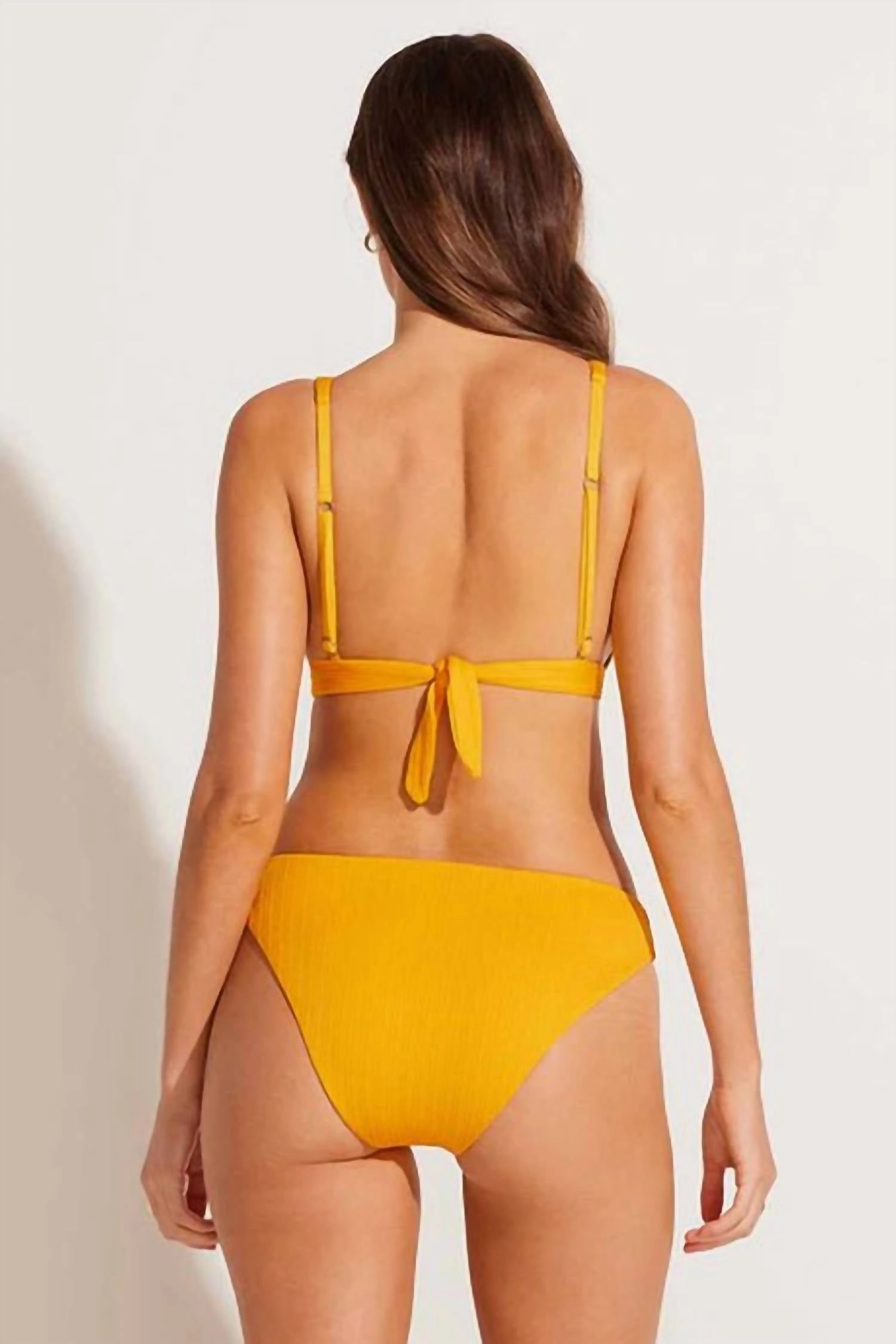 Cali High-Leg Bikini Bottom In Sunflower