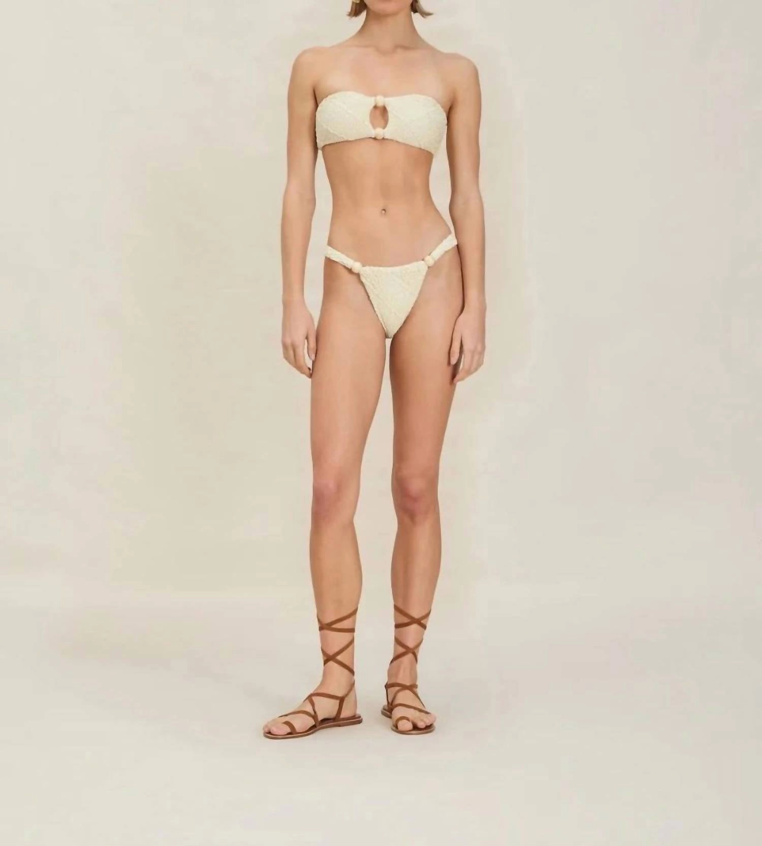 Cecilia Bikini Top In Butter