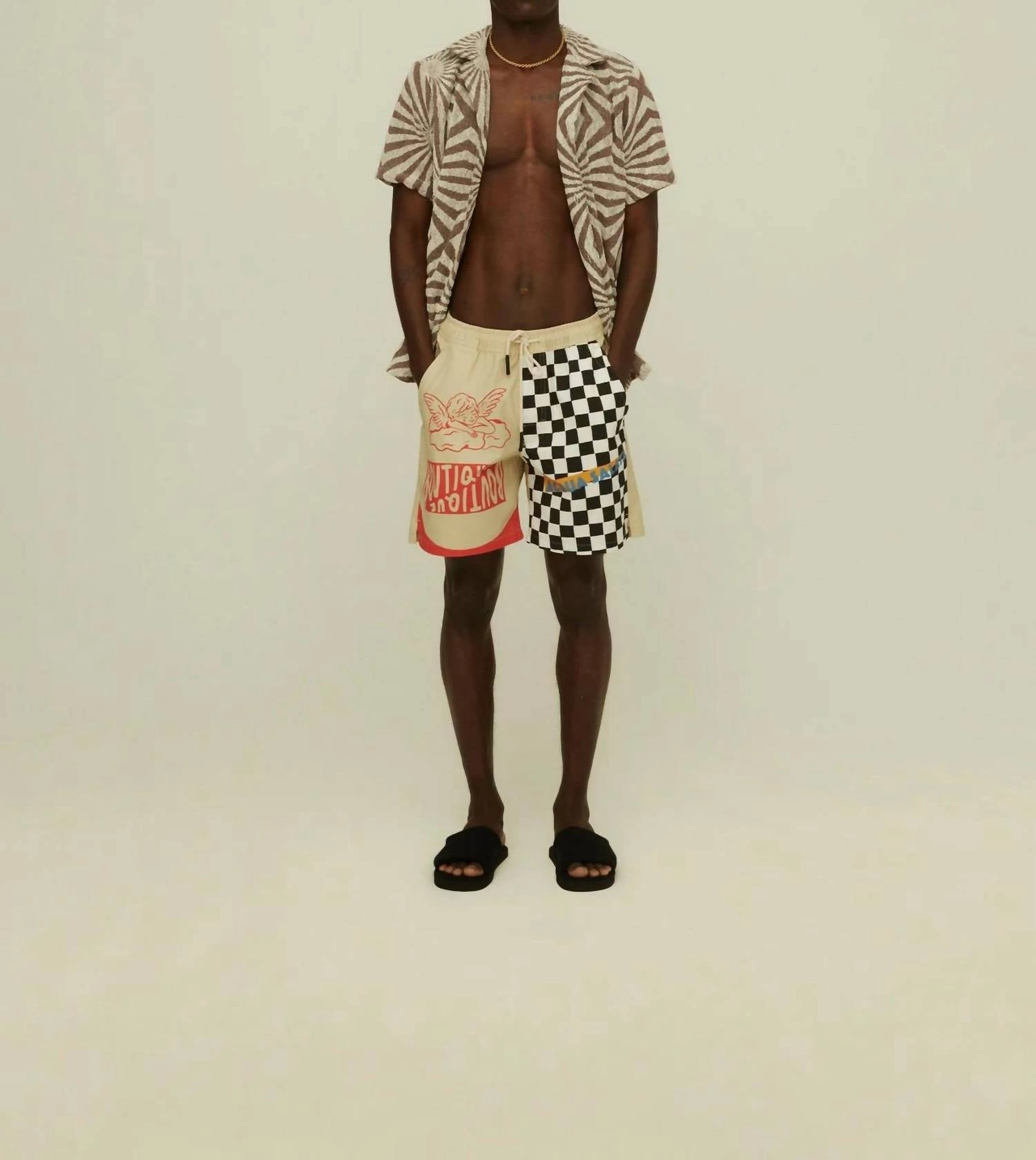 Chess Angel Canvas Short