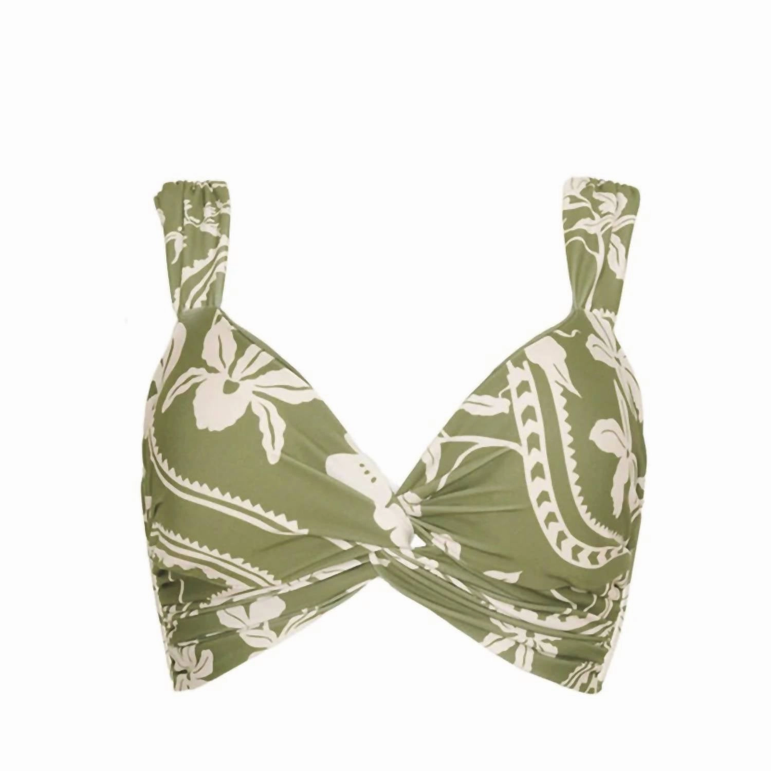 Clara Bikini Top In Emerald