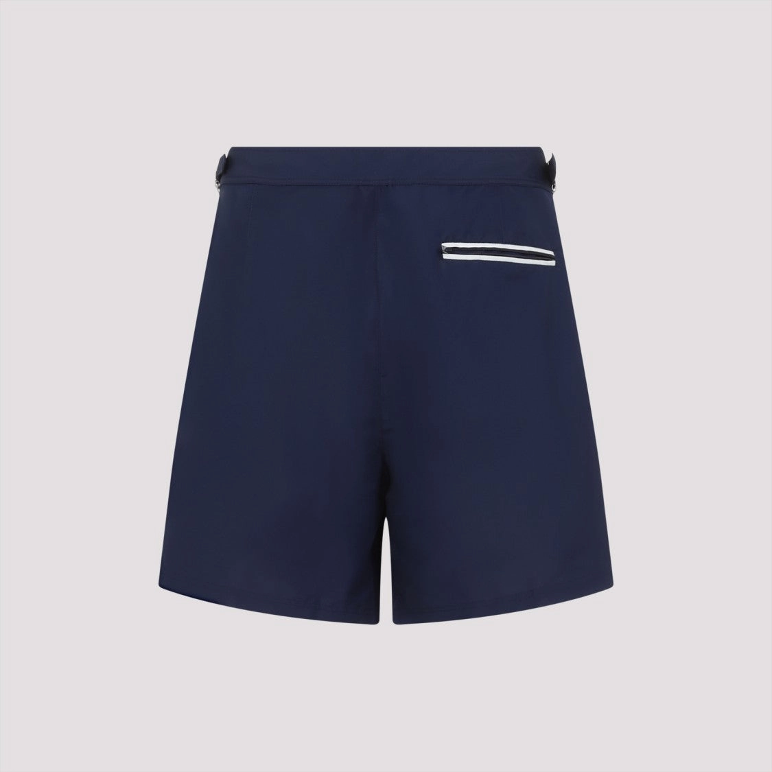 Classic Blue Swim Shorts With Subtle Logo Detail