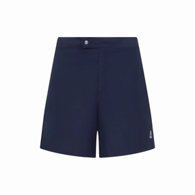 Classic Blue Swim Shorts With Subtle Logo Detail