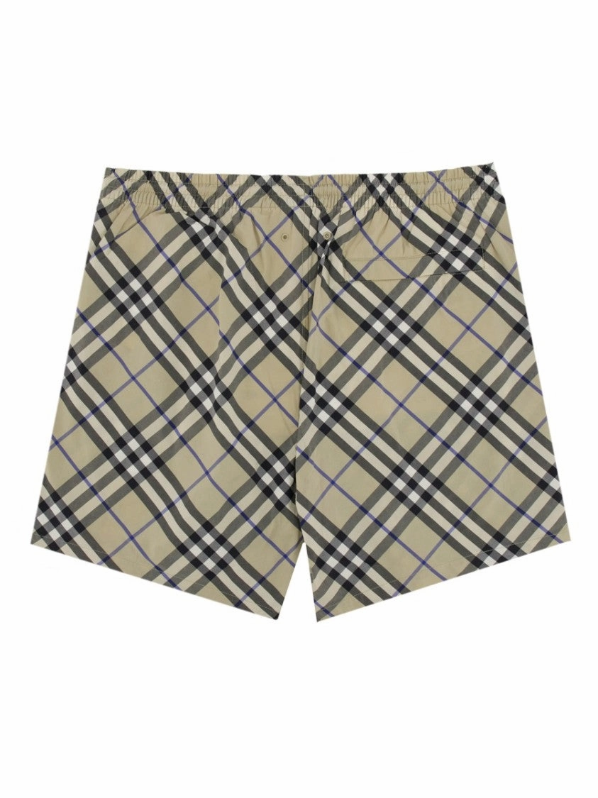 Classic Check Pattern Swimsuit