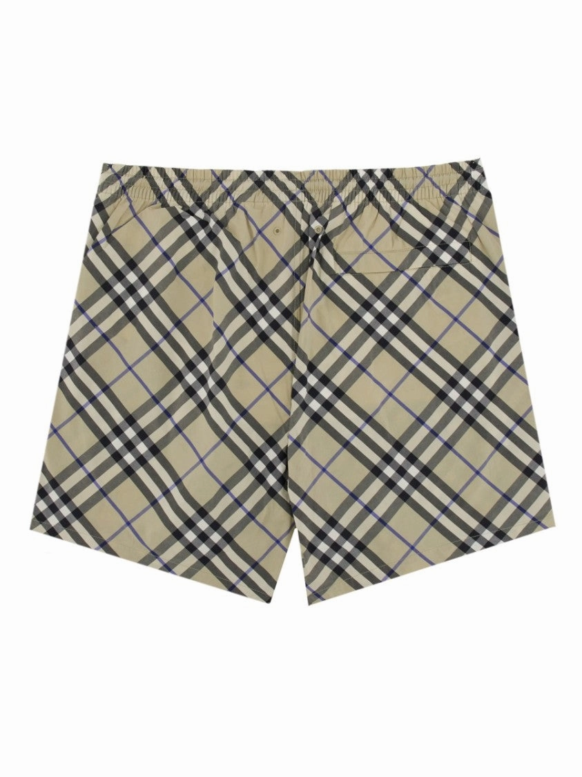 Classic Check Pattern Swimsuit