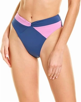 Color Block Nancy Bikini Bottom In Indigo/rob