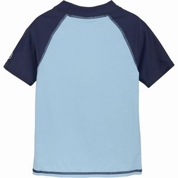 Color Kids Swim Shirt with Print Cerulean