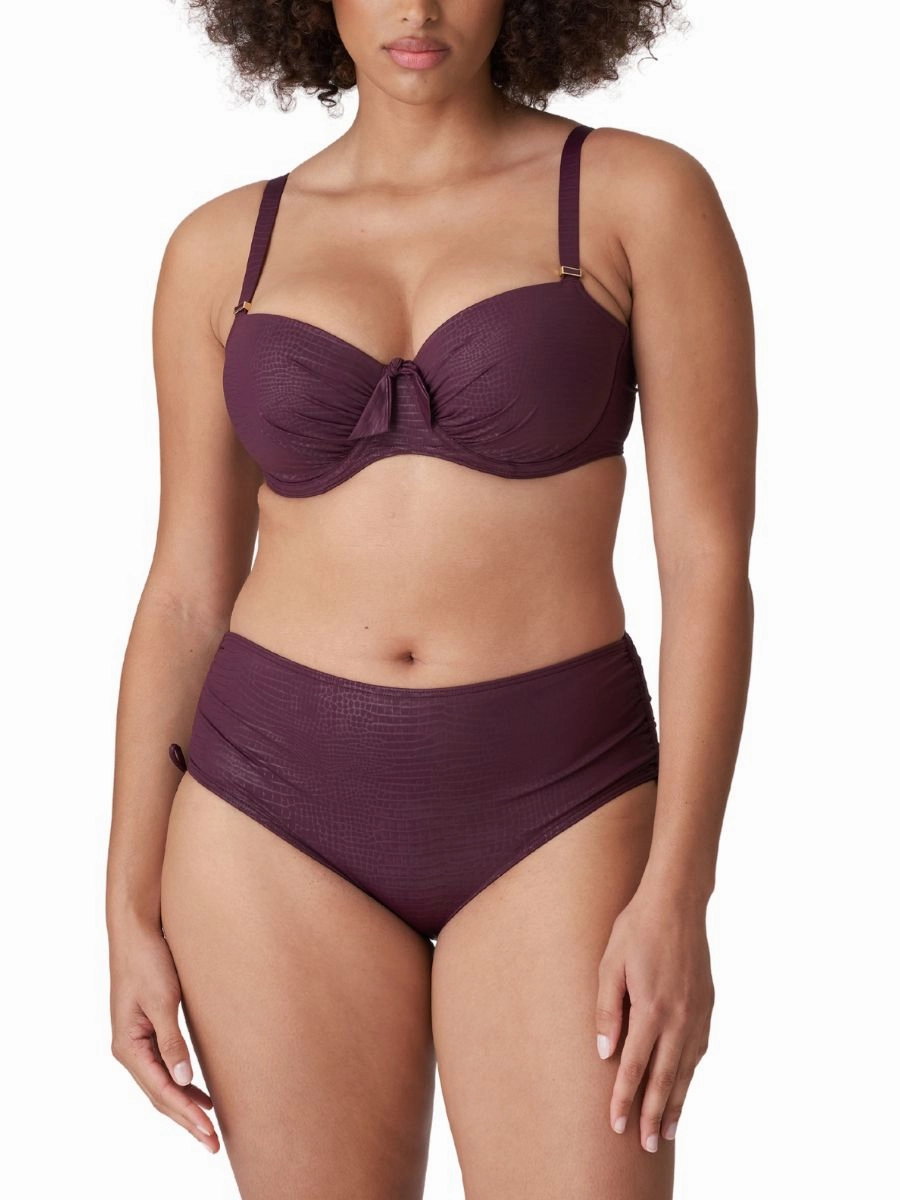 Dalyan Balcony Bikini Top - Wine