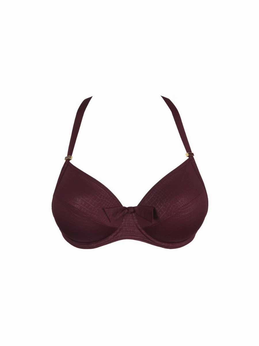 Dalyan Full Cup Bikini Top - Wine
