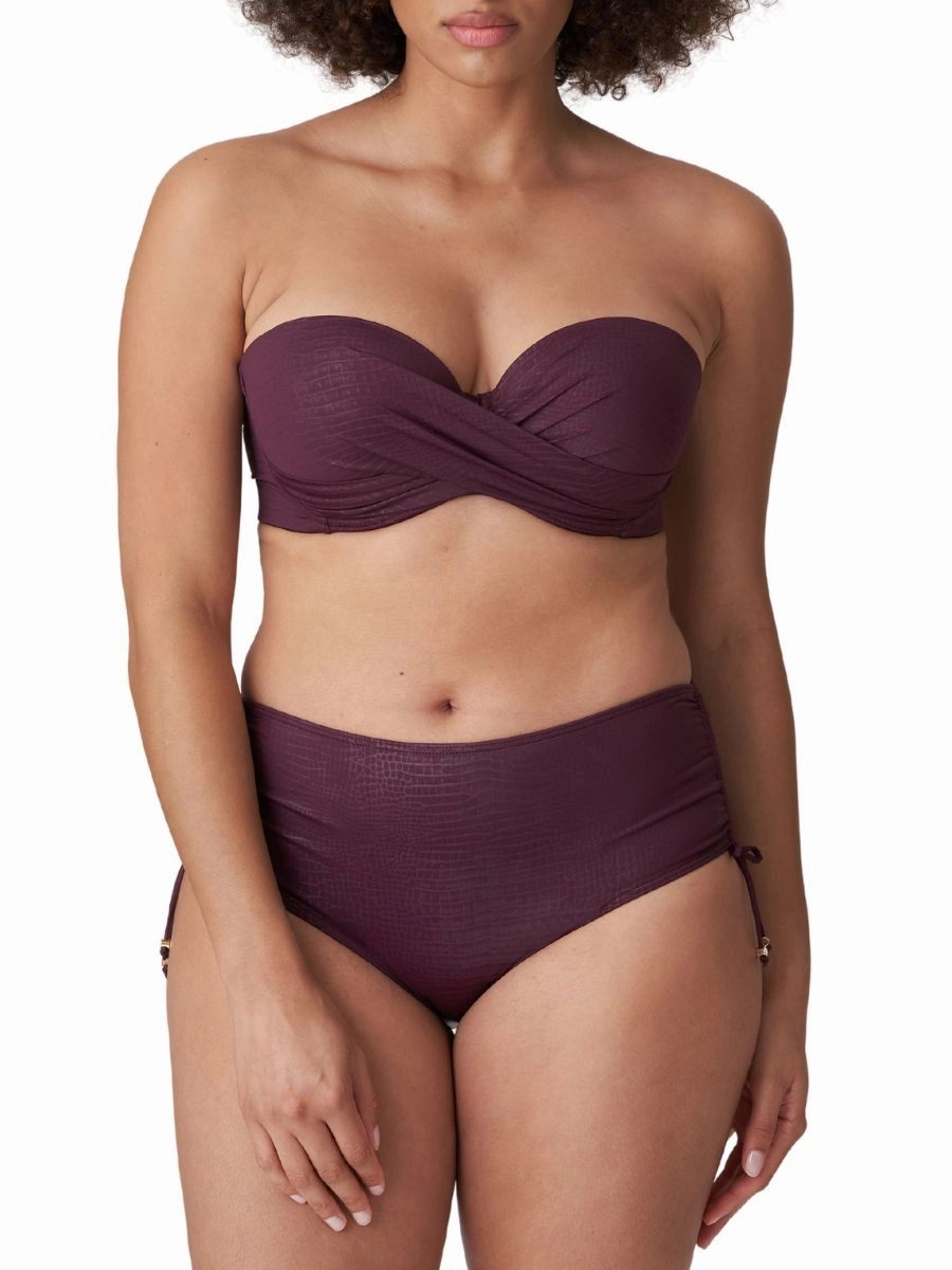 Dalyan Strapless Bikini Top - Wine