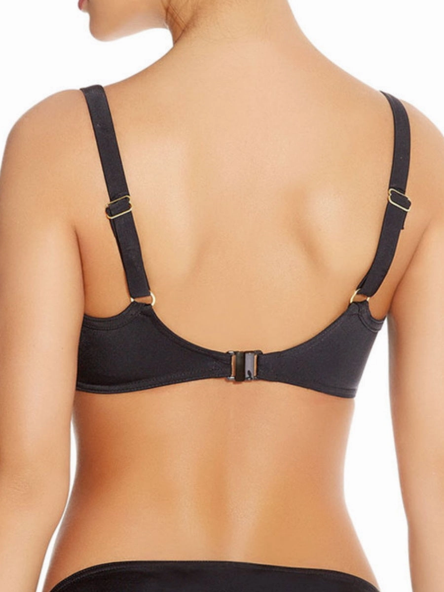 Deco Swim Moulded Bikini Top - Black