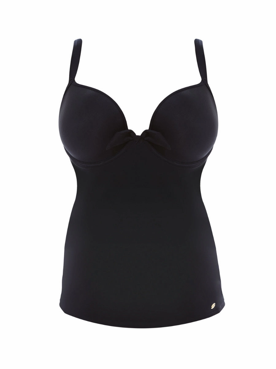 Deco Swim Moulded Tankini Top - Black