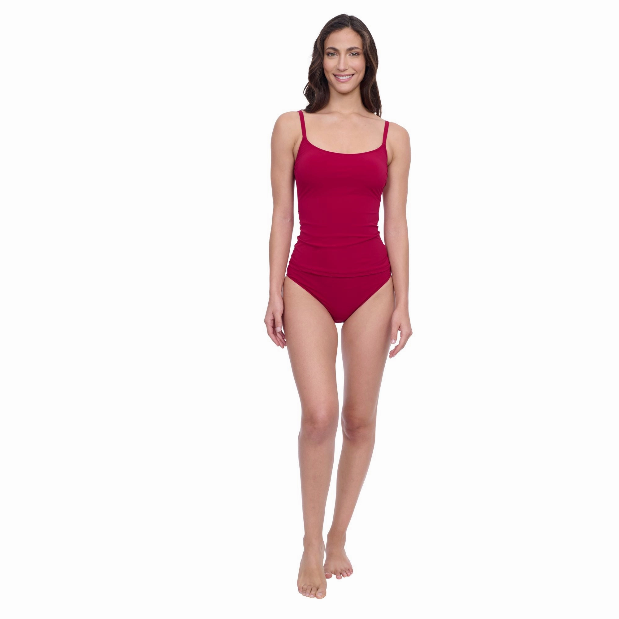 Devine Round Neck Tankini Swim Top