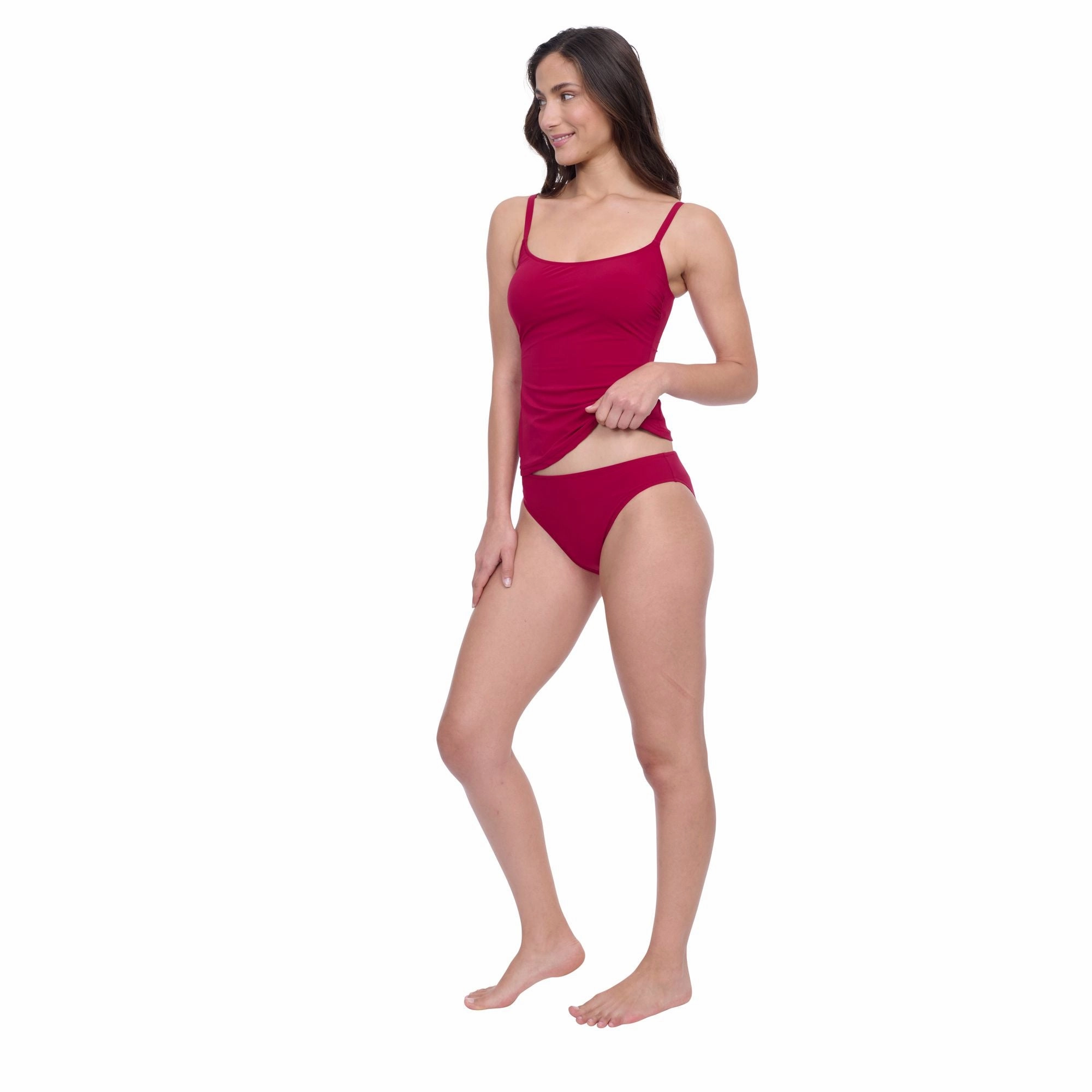 Devine Round Neck Tankini Swim Top