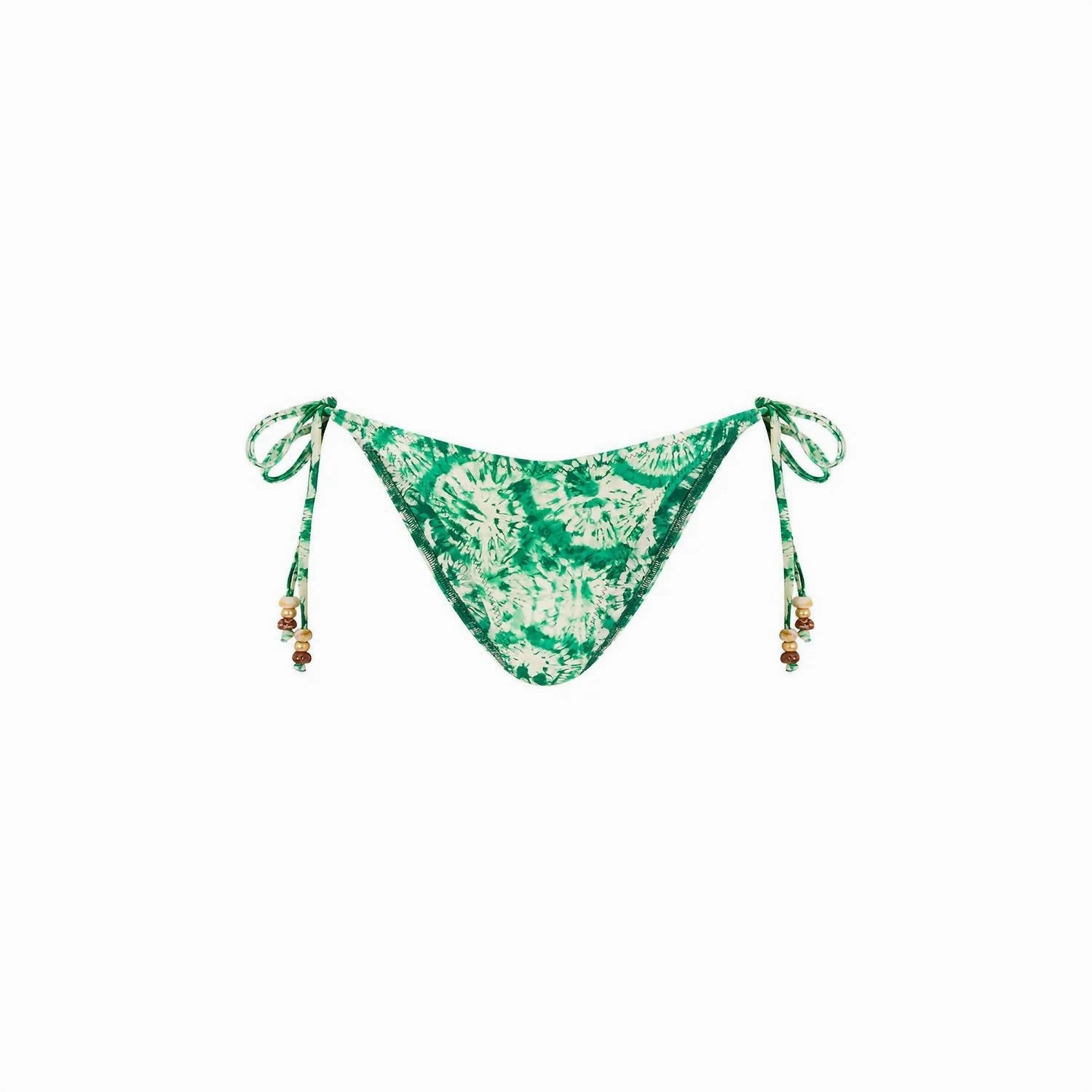 Dipped Cheeky Tie Bikini Bottom In Emerald Tides