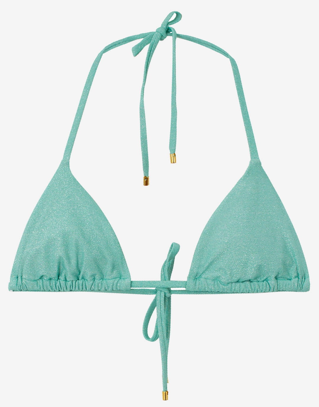 Divine Triangle Bikini Top - Aqua