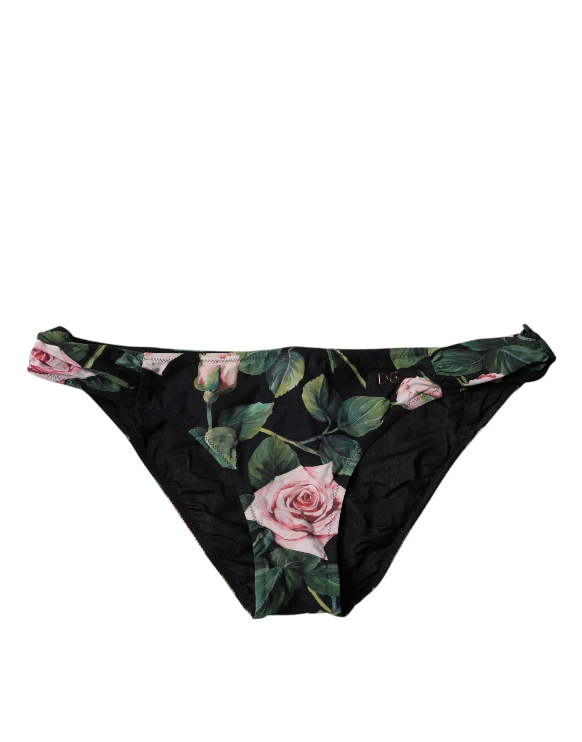 Dolce & Gabbana Rose Print Swimwear Bottom Beachwear Women's Bikini (Pre-Owned)