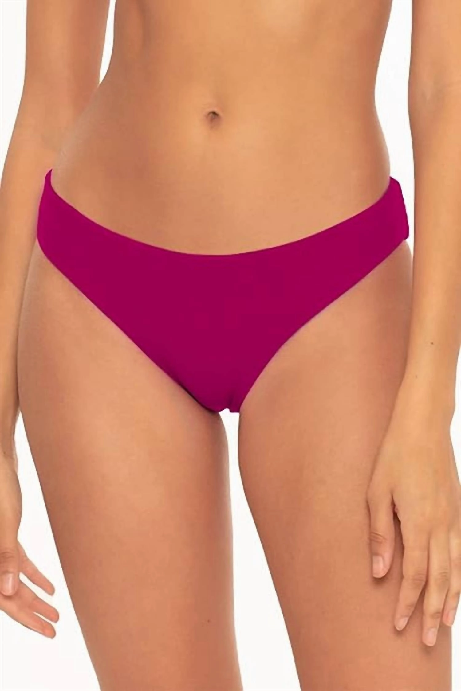 Driftwood Adela Hipster Swim Bottom In Pomegranate