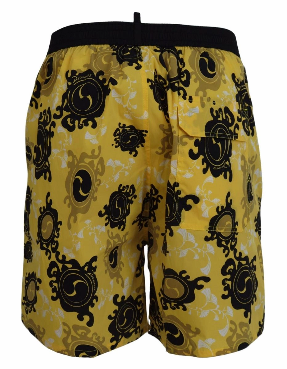 Dsqua   Printed Men Beachwear Shorts Men's Swimwear