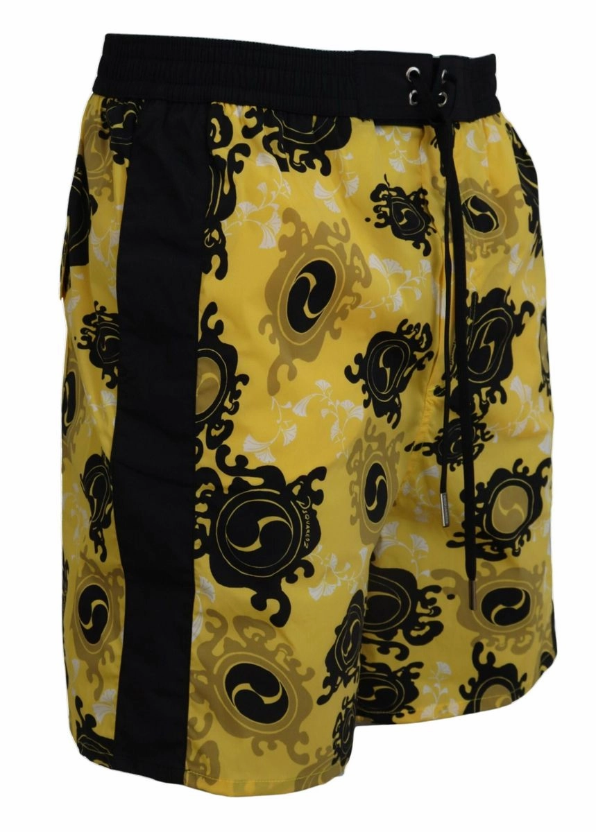Dsqua   Printed Men Beachwear Shorts Men's Swimwear