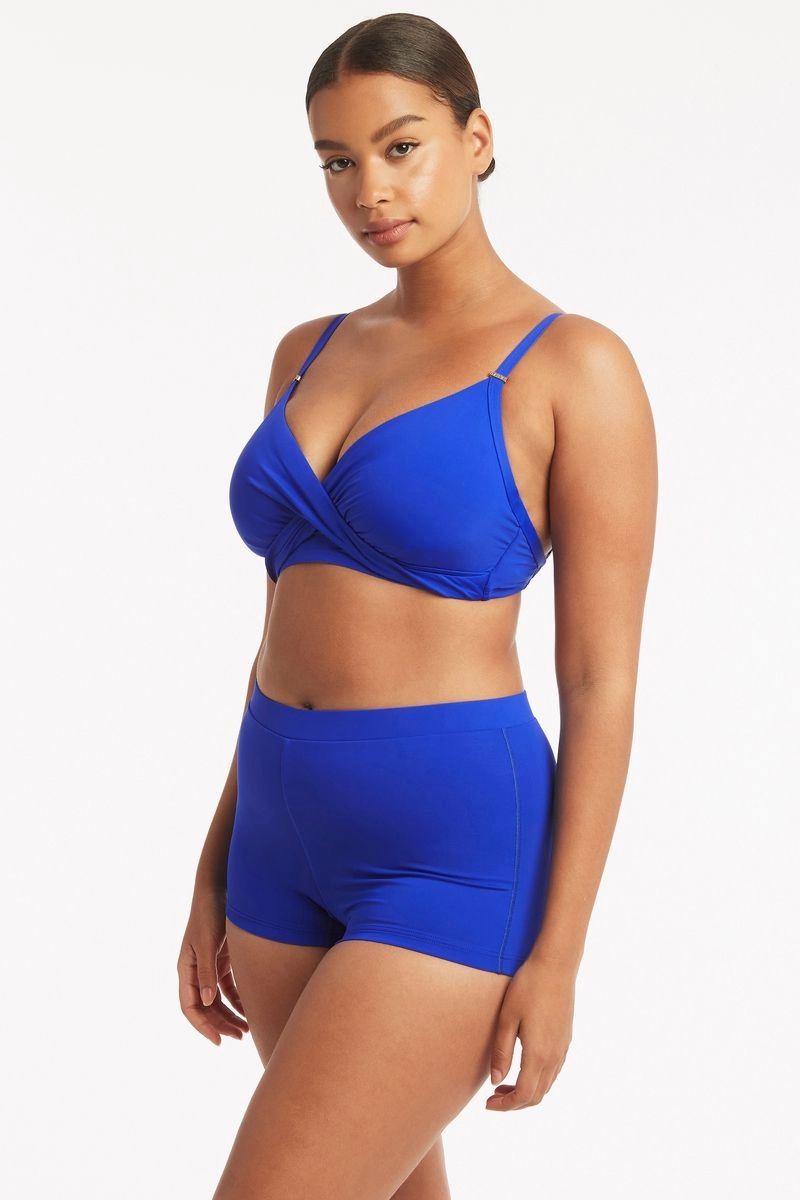 Eco Twist Front DD/E Bra Cobalt