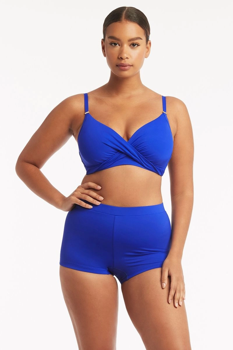 Eco Twist Front DD/E Bra Cobalt