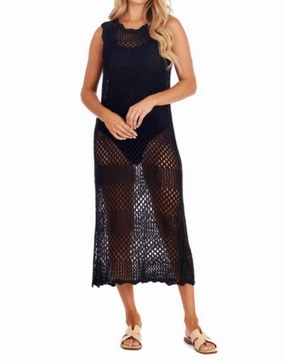 Eldrige Crochet Dress In Black