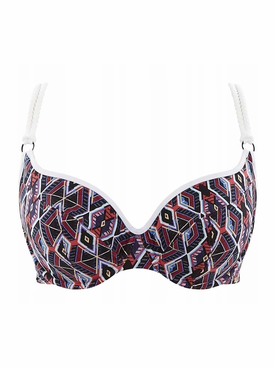 Elle Balconette Bikini Top - Tribal Print