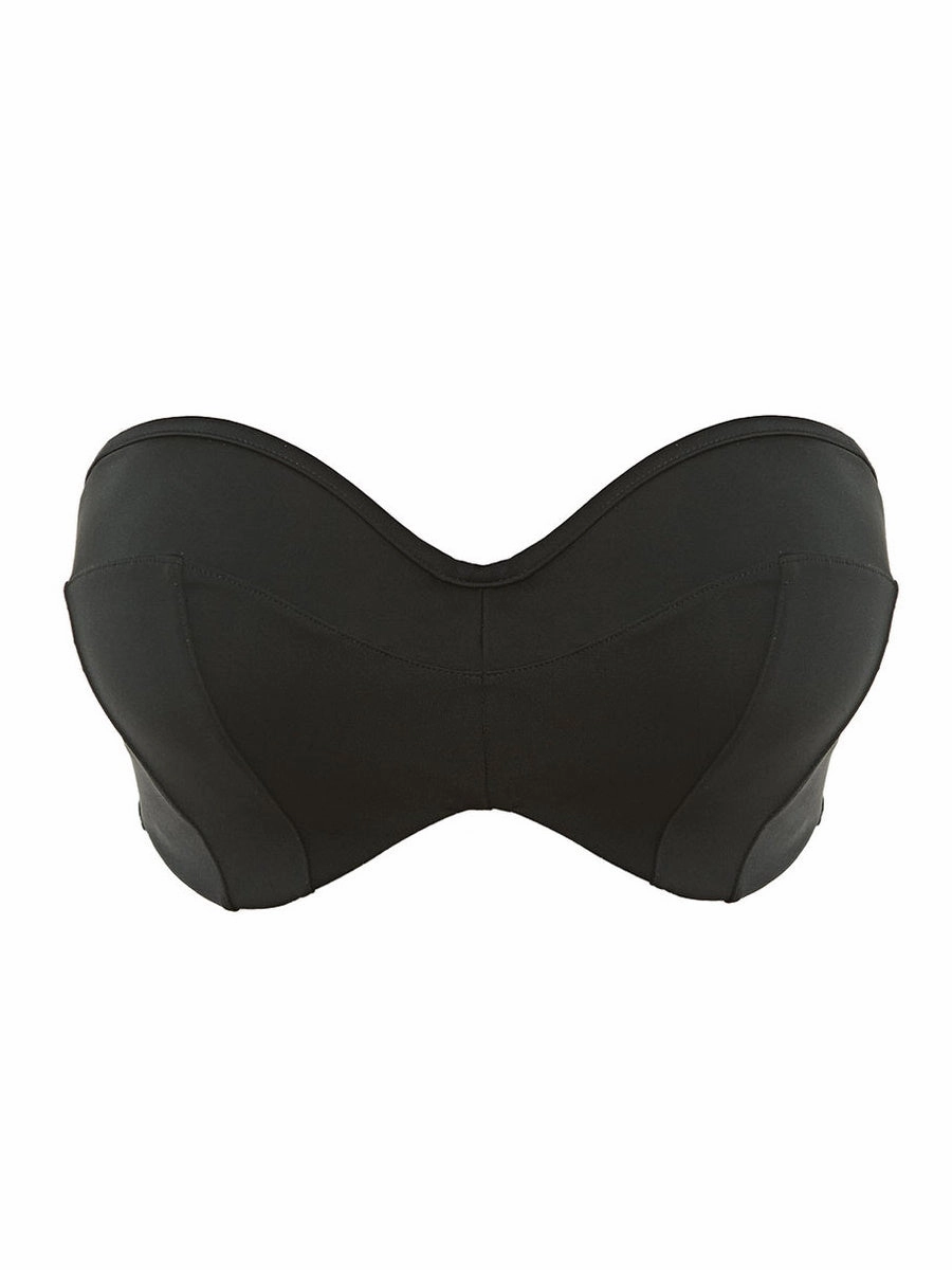 Essentials Multiway Bandeau Bikini Top - Black